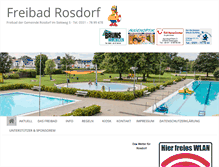Tablet Screenshot of freibad-rosdorf.de